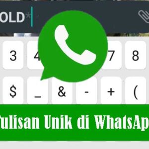 Tulisan Unik di WhatsApp