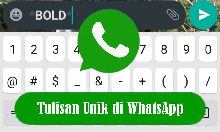 Tulisan Unik di WhatsApp